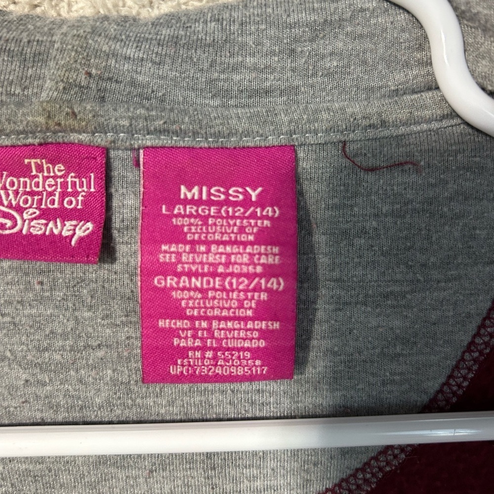 Vintage Tigger Embroidered Fleece Jacket Size Large 12-14. Disney Casual Comfort - Picture 11 of 11